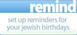Set up reminders for your Jewish birthdays