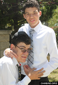 Regular participants in the Friendship Circle events, Andrew and Parker developed a special bond.