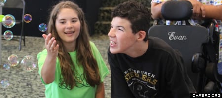 A new feature this year was a CIT (Counselor in Training) division for teens and young adults with special needs who were too advanced for the regular camp day.