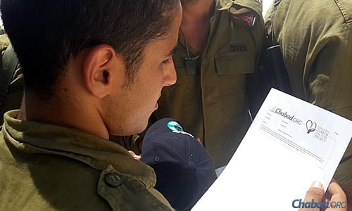 “We thought that if people could dedicate a mitzvah and connect with a soldier, it would have a tremendously uplifting effect on both the soldier and the person taking on the mitzvah.” (Photo: CTVP)
