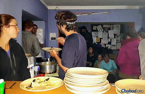 The Chabad House has served as a makeshift shelter and crisis center, especially for young Israeli travelers, since the quake struck.