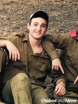 Ezra Schwartz, a yeshivah student from Sharon, Mass., as a student volunteer with the IDF