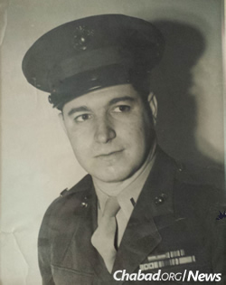 Lassner as a U.S. <b>Marine during</b> World War II - OxtF9290187