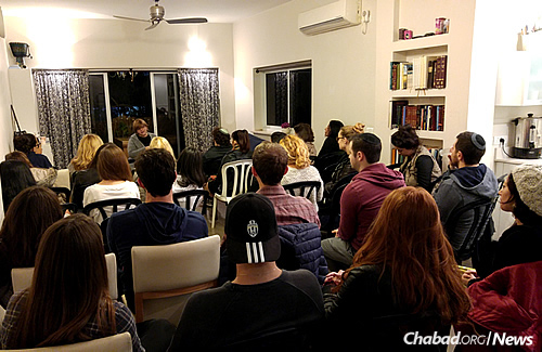Chabad on the Coast is the first Chabad center in Tel Aviv to offer English-language classes and programs for residents and tourists, like the class above on “Kabbalah of Dreams” with visiting speaker Fraidy Yanover.