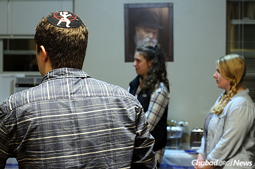 The Chabad center is located 10 minutes from campus in the heart of student housing, and is already starting to outgrow its space.