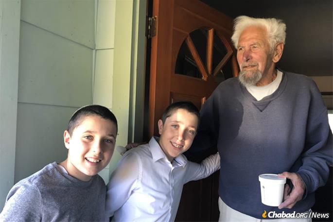 With power outages also impacting residents in Santa Rosa, the Wolvovsky children did their part to help out, delivering hot soup to neighbors who had no electricity.